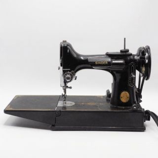 Vintage 1949 Singer 221 - 1 Portable Electric Sewing Machine W/ Case