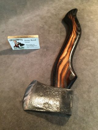 Vintage US military ? axe hatchet hammer POLISHED custom JESSE REED handle 2