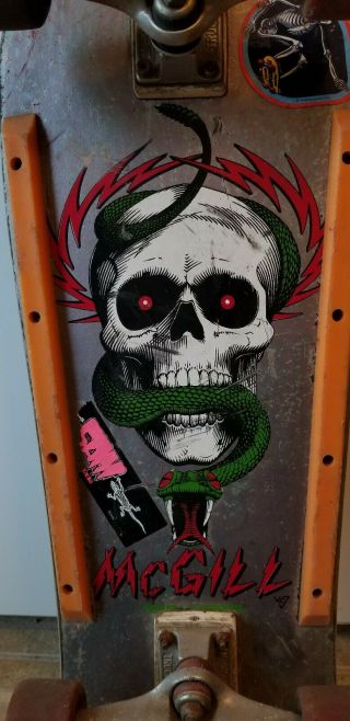 Vintage Powell Peralta Mike McGill Skateboard Deck OG 80s Not Reissue old - school 4