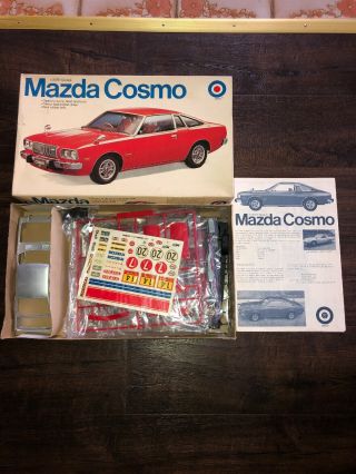 Mib Vintage Entex 1/20 Scale Mazda Cosmo Model Car Kit - Luxury Sports Coupe