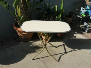 1961 1962 1963 Vintage Airstream Bambi Accessory Folding Table White