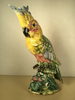 12 - 1/8 " Vintage Stangl Pottery " Large Cockatoo " Yellow Bird Figurine 3584