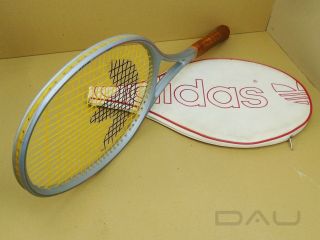 vintage 80s ADIDAS Ivan Lendl CF 25 - S Mid racket in cover France 4