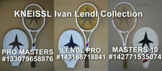vintage 80s ADIDAS Ivan Lendl CF 25 - S Mid racket in cover France 6
