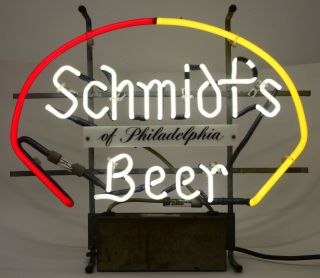 50s vintage Schmidt ' s Beer Philadelphia NEON SIGN old bar honky tonk 3