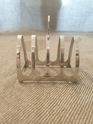 Solid Silver Toast Rack Sheffield 1939 Emile Viners 52g