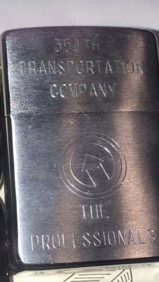 Vintage Authenticated Vietnam War Zippo Lighter - 359th Transportation Company 3