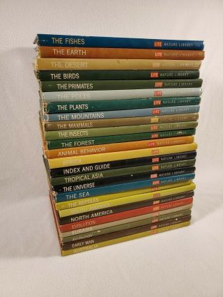 Vintage 1960s Time Life Nature Library Complete Set 25 Books