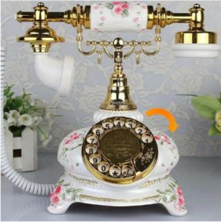 British Rilievo Antika Fashion Vintage Telephone Swivel Plate Rotary Dial Antiqu