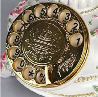 British rilievo antika Fashion Vintage Telephone Swivel Plate Rotary Dial Antiqu 2