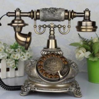 British rilievo antika Fashion Vintage Telephone Swivel Plate Rotary Dial Antiqu 3
