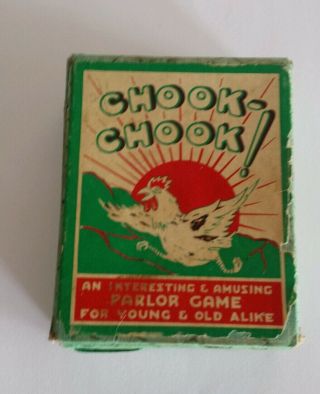 Chook Chook Parlor Game 1927 Card Game Vintage Games Australian