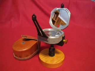 Vintage C1930 " 90 Year Old " Brunton Pocket Transit Surveying Tool Compass