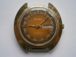 Vintage Gents Wristwatch Bulova Automatic Watch Need Service 11 Bsacb