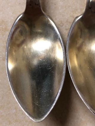 Vintage Tiffany & Co Spoons Silver Plated Floral Reposse 4