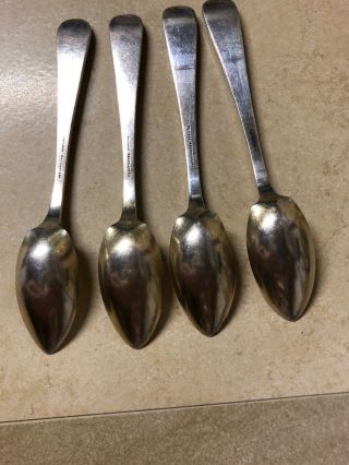 Vintage Tiffany & Co Spoons Silver Plated Floral Reposse 7