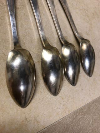 Vintage Tiffany & Co Spoons Silver Plated Floral Reposse 8