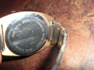 Vintage 1970 ' s MIDO SWISSONIC LED Watch wristwatch 7