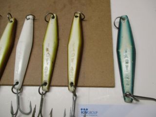 VINTAGE TUNA LURES TADY A1 SET OF 10 JIGS ALL SURFACE BUT 1 2