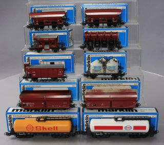 Marklin Ho Scale Vintage Freight Cars: 4631,  4626,  4635,  4695,  4661,  4651,  4650,