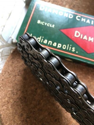 Vintage Pre War Bicycle Parts.  Diamond Skiptooth Chain. 5