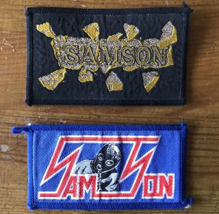 Samson Nwobhm X2 Patch Set Bruce/thunderstick Vintage/rare