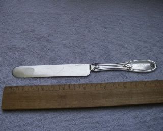Old Olive/tuscan Pattern Flat Tea Knife - E A Burr & Co - Rochester Ny