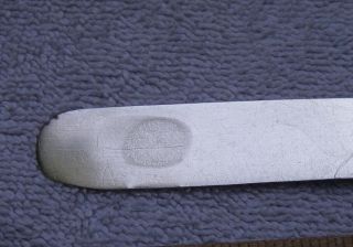 Old OLIVE/TUSCAN Pattern FLAT TEA KNIFE - E A BURR & CO - Rochester NY 3