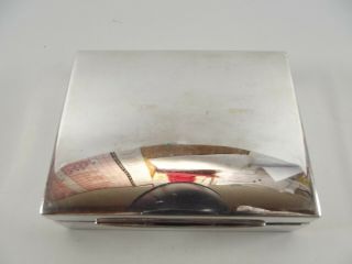 Vintage German Silver Cigarette Box Marked 800 Tezler Ref 229/1