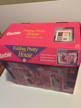 Vintage Barbie Folding Pretty House 16961 Dollhouse Mattel 1996 Accessories girl 3