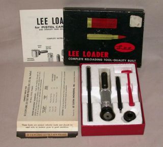 Vintage Early Lee Loader Hand Loader For 32 S&w Long,  32 Colt Police