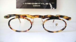 Neostyle 48 - 21 Forum Lunettes Eyeglass Frames VTG Mens Tortoise round Nerd Geek 2