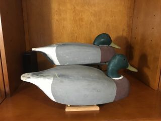 2 Old Wildfowler Wooden Duck Decoys From A North Carolina Estate (lotdk3)
