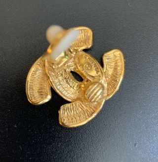 Authentic Chanel gold cc vintage earrings 3