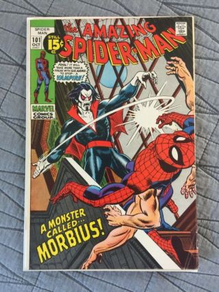 Rare 1971 Bronze Age Spider - Man 101 Key 1st Morbius Complete