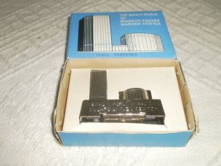 Vintage The Magicworld Madison Square Garden Center Pencil Sharpener W/ Box Rare