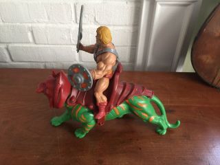 He - man And Battlecat Vintage MOTU Masters Of The Universe 1981 5