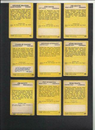 54 RARE A&BC GUM FOOTBALLERS CARDS 196OS VINTAGE PURPLE SCOTTISH ETC 4