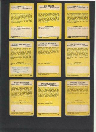 54 RARE A&BC GUM FOOTBALLERS CARDS 196OS VINTAGE PURPLE SCOTTISH ETC 6