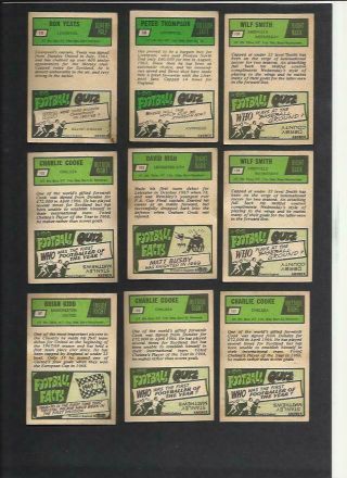 54 RARE A&BC GUM FOOTBALLERS CARDS 196OS VINTAGE PURPLE SCOTTISH ETC 8