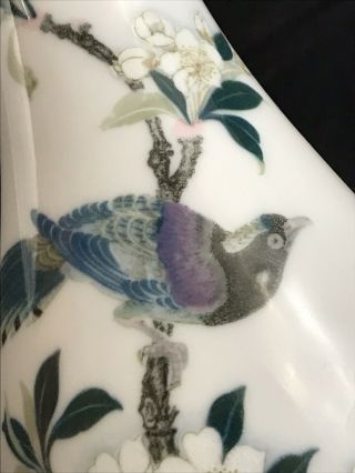 Vintage Chinese Liling Hand Painted Porcelain Vase Underglazed Flower Bird 10.  7” 4