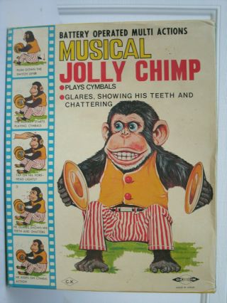 Vintage Daishin Japan Battery Operated Musical Jolly Chimp 2