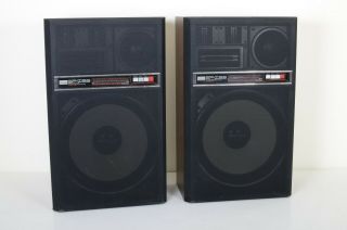Sansui Sp - Z99 Vintage Speaker Set Pair 4 Way 5 Speaker System Spz99