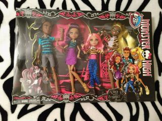 Monster High Pack Of Trouble Clawd Clawdia Howleen Clawdeen Siblings Family
