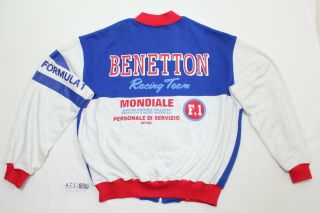 Rare Vintage Benetton Formula 1 Racing Jumper Sweatshirt Jacket,  Medium