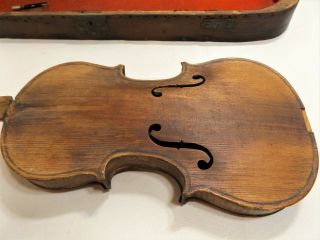 Vintage Violin Stradivarius Cremonenfis Faciebal Anno 1716 with Tombstone Case 2