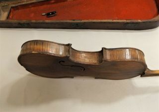 Vintage Violin Stradivarius Cremonenfis Faciebal Anno 1716 with Tombstone Case 6
