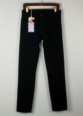 Lvc Levi Vintage Clothing 606 Slims Overdye Black Jeans Made In Usa Big E