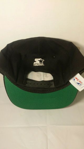 Vintage Starter NBA Stay in School Snapback Hat Cap Black 1990 ' s - W Tags 3