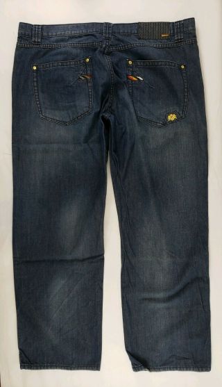 Pelle Pelle Jeans Loose Baggy 44 X 34 Vintage Style 51ap3 Burnt Blue
